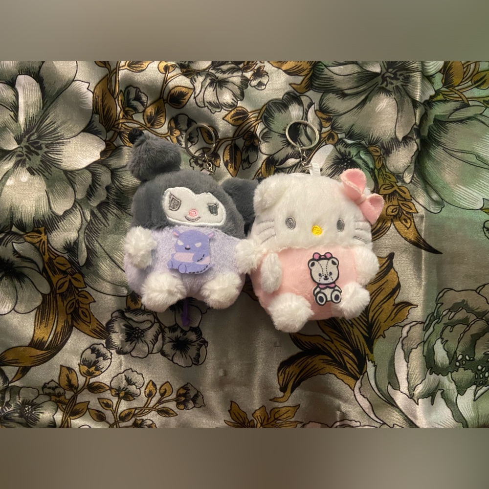 Cute Plush Keychain with Cartoon Characters